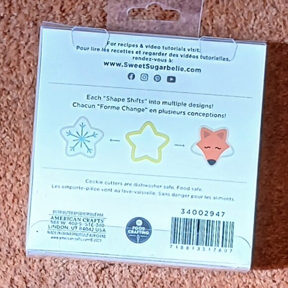 SUGARBELLE 4PC NESTED STAR COOKIE CUTTER SET - Picture 2 of 2